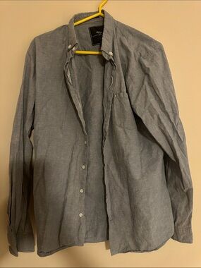 Blue Lifetime Collective button down shirt